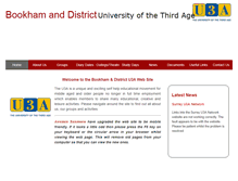 Tablet Screenshot of bookhamdistrictu3a.org.uk